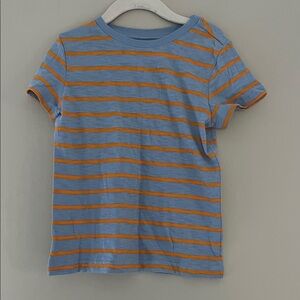 Primary Blue and Orange Striped Short Sleeve Tee 4-5